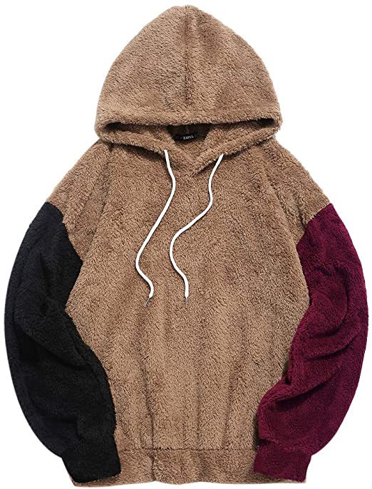 Unisex Pullover lightweight athletic Cozy Sherpa Lined Hoodie