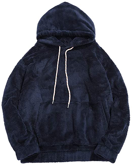 Unisex Pullover lightweight athletic Cozy Sherpa Lined Hoodie
