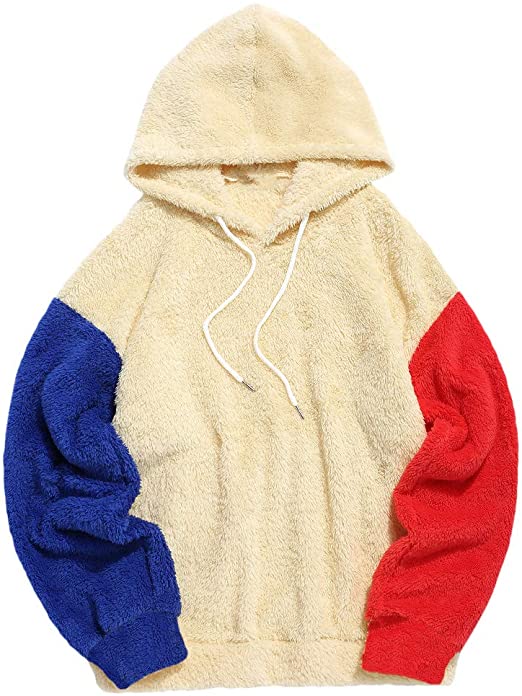 Unisex Pullover lightweight athletic Cozy Sherpa Lined Hoodie